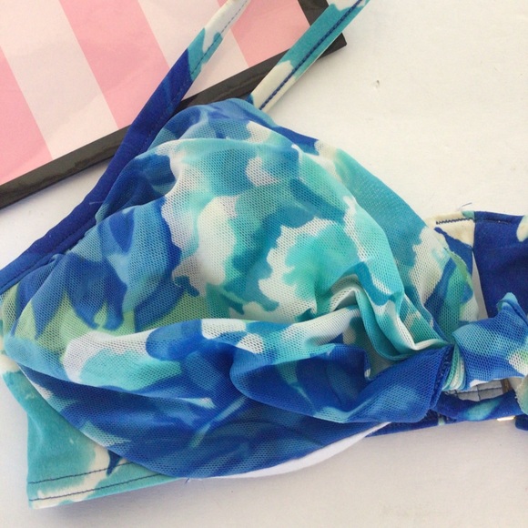 VICTORIAS SECRET WATERCOLOR BIKINI TOP SIZE 34C - Picture 4 of 11